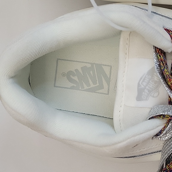 NWOB Vans Knu Stack White Casual LifeStyle Platform Shoes US W 9 M 7.5 Unisex - Picture 11 of 16